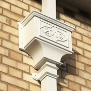 Bespoke hopper and Georgian Square Cast downpipes for victorian cottage