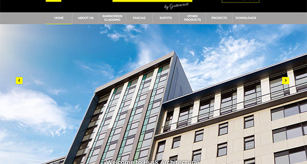 Husk architectural website lauch