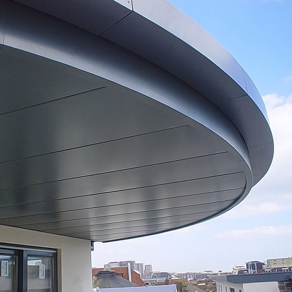 aluminium curved soffits