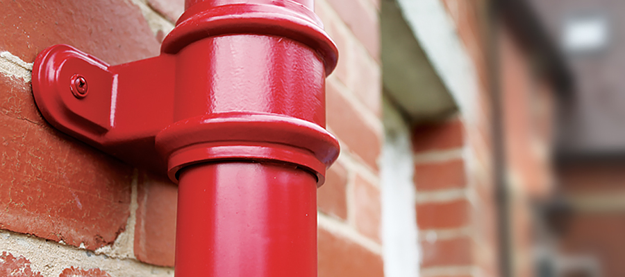 traditional round cast downpipes