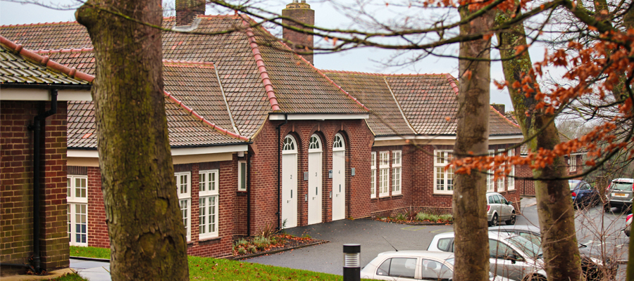 aluminium half gutters and traditional cast round downpipes, gateshead