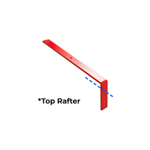 Bullnose gutter top rafter bracket