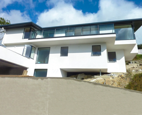 guttercrest aluminium residential bull nose fascia cladding in grey