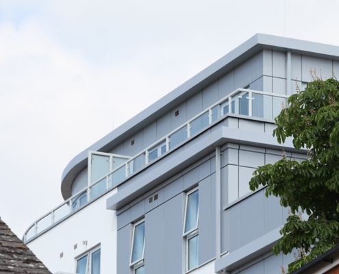 guttercrest aluminium square and rectangular downpipes in grey including box guttering hopper heads fascia soffit