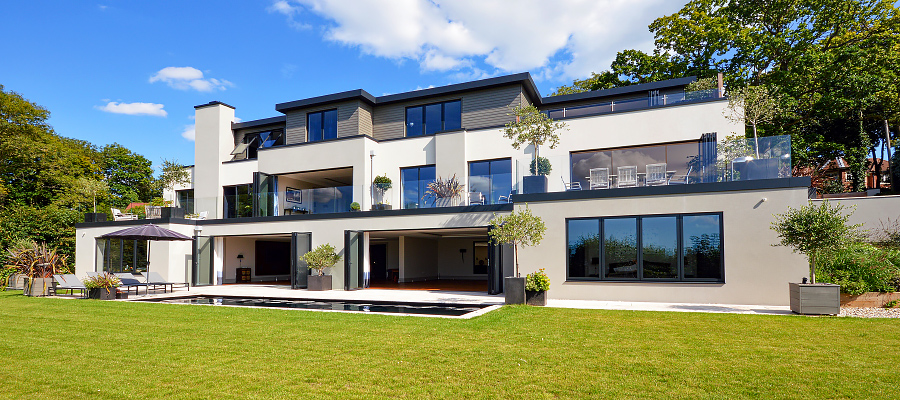 Roofline clad with Guttercrest's aluminium fascia and soffits