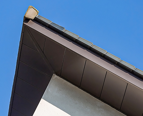 aluminium primary trio fascia and soffit interlocking cassette panels