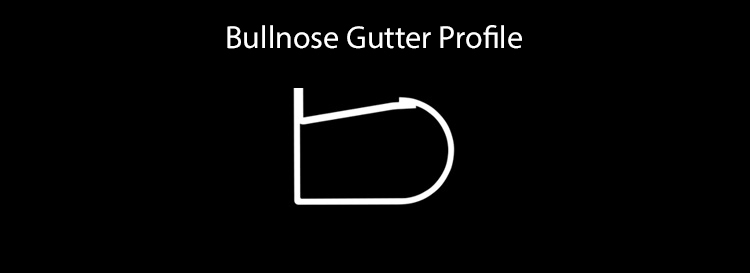 guttercrest bullnose gutter system profile aluminium