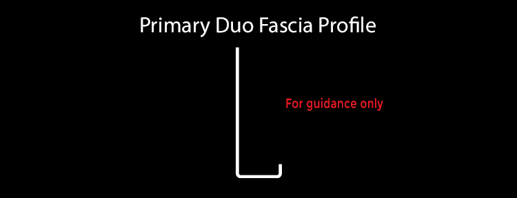 primary duo fascia profile aluminium