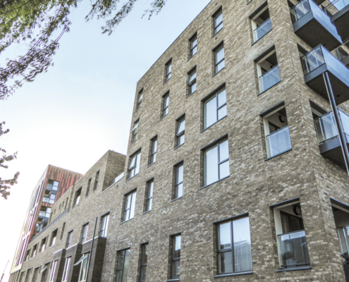 Aluminium grey cills fitted to regeneration project