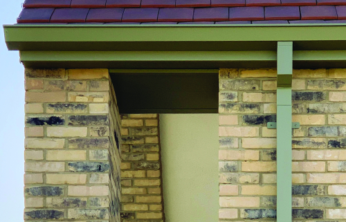 Aluminium Guttering with Subtle Pastel Finish