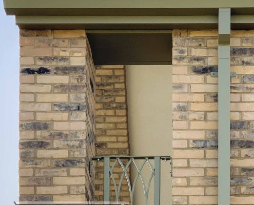 Bespoke Aluminium Guttering in Pastel Green Finish | Guttercrest