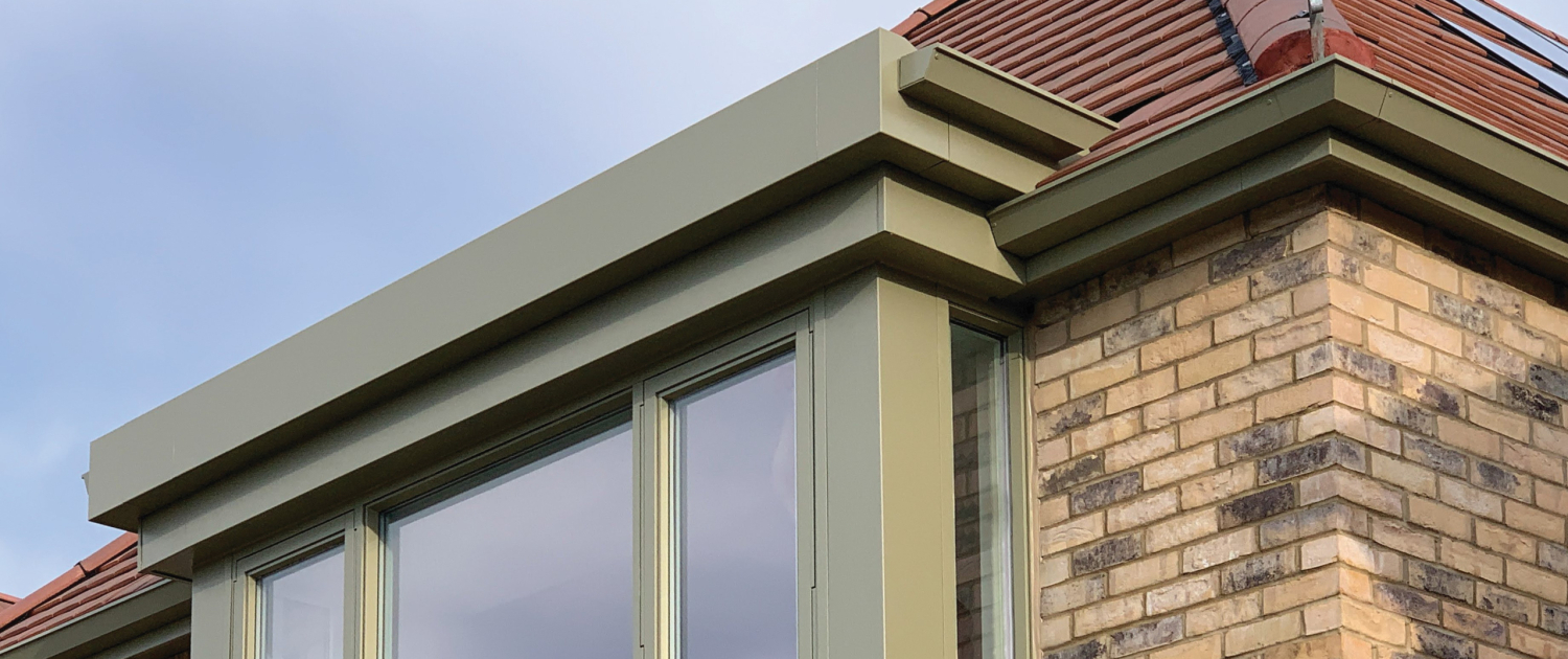 Aspire Aluminium Guttering and Fascia with Window Detail | Guttercrest
