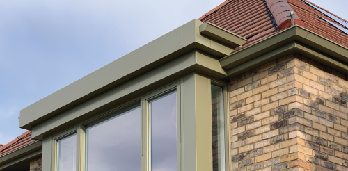 Aspire Aluminium Guttering and Fascia with Window Detail | Guttercrest
