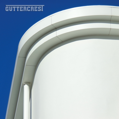 Bespoke Curved Aluminium Fascia Soffits and Crest Coping True Curve Radius
