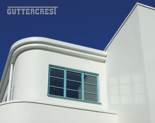 Bespoke Curved Aluminium Fascia Soffits and Crest Coping True Curve Radius