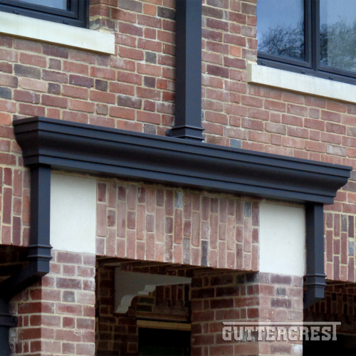 Bespoke rainwater system Georgian square downpipes Moulded OGEE gutters