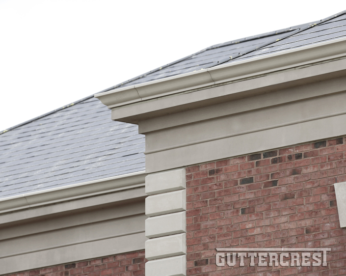 Stone Effect Moulded Ogee Gutter Georgian Style